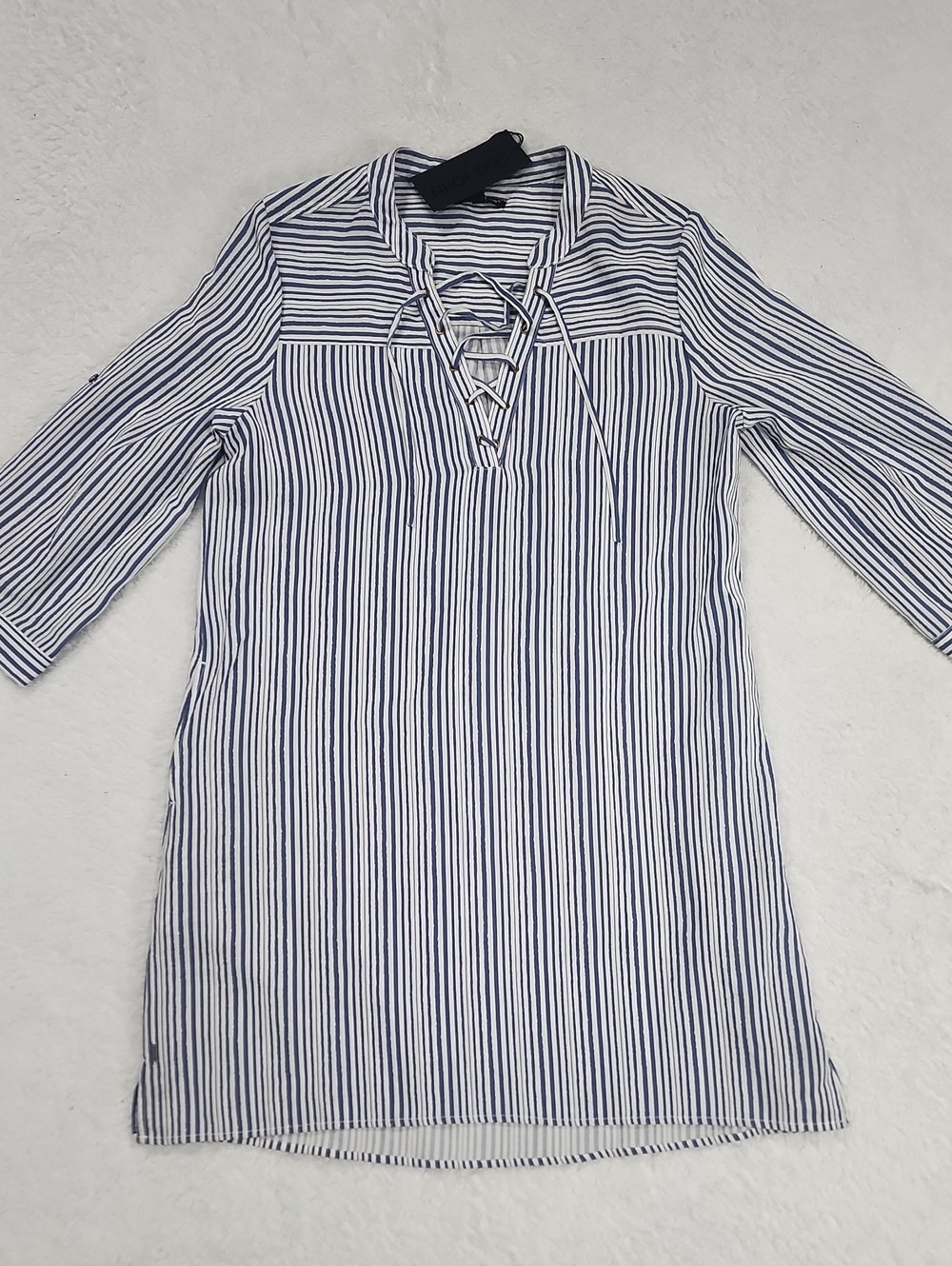 Dear John Striped 3/4 Sleeve Dress New With Tags
